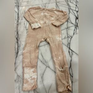 12-18 Larkspur bamboo baby zipper romper